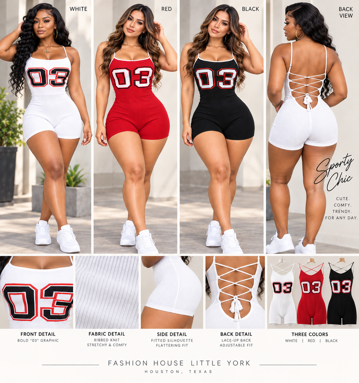 03 Knit Cami Short Romper